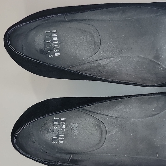 STUART WEITZMAN Wedge Suede Roynd toe Pumps Wedges - Picture 3 of 8